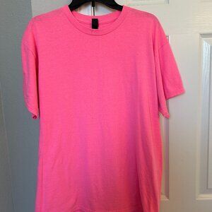 Gildan Heavy Cotton Short Sleeve T-Shirt - Pink - Large